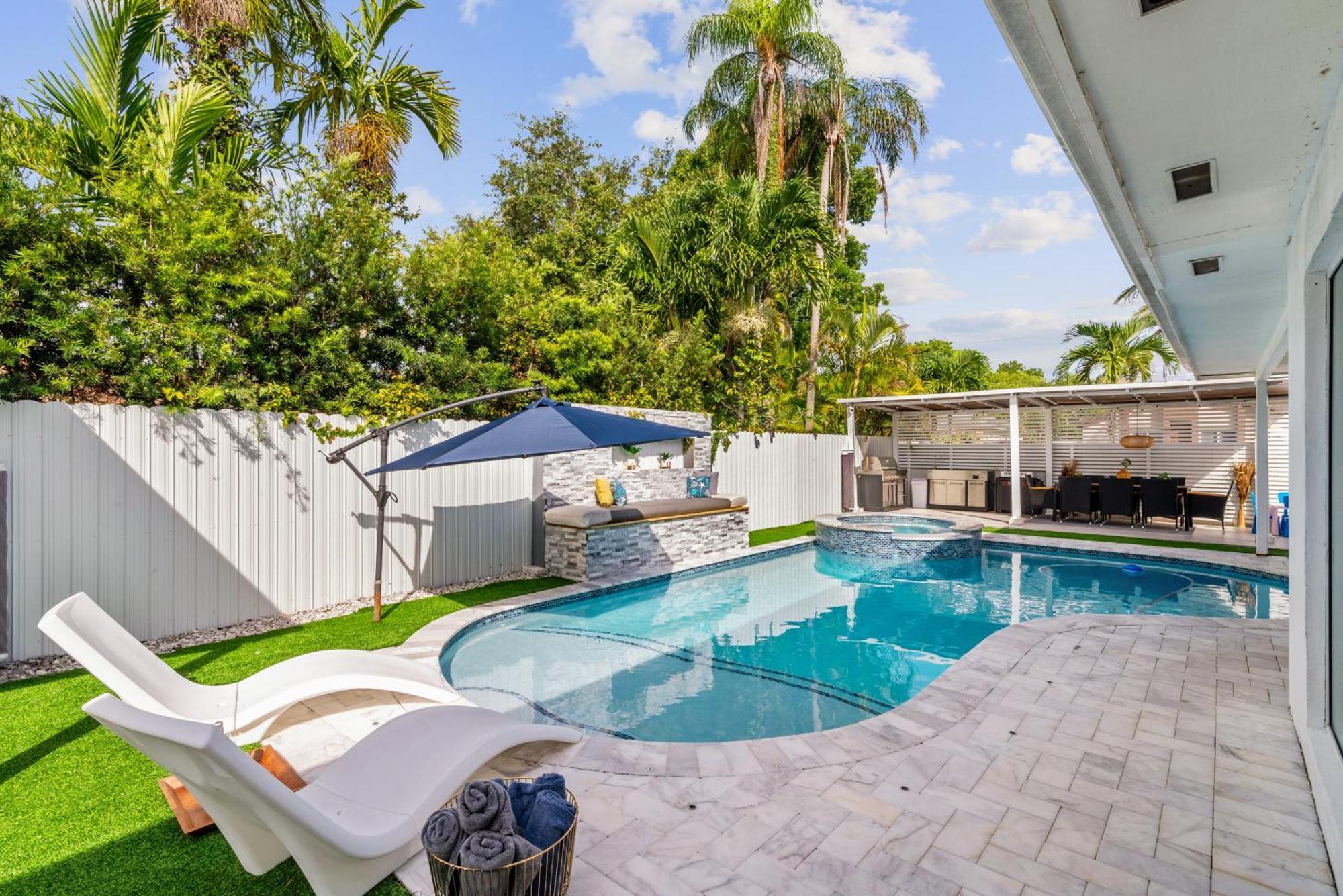 Miami Luxury House W Heated Pool & Jacuzziヴィラ エクステリア 写真